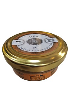"Мед с ИКРОЙ МОРСКОГО ЕЖА" 50гр.