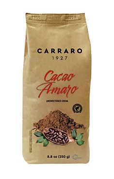 Какао Cacao Amaro CARRARO,250гр.,Италия/CARRARO Cacao Amaro, 250g,Italy