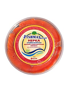 Лосось Нерка малосоленая 250 гр./ Lightly salted Sockeye salmon, 250g.
