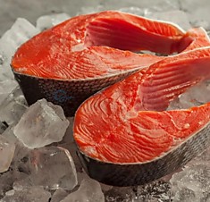 Лосось Нерка, стейк, упаковка 1000гр./ Sockeye salmon steak, 1000g pack