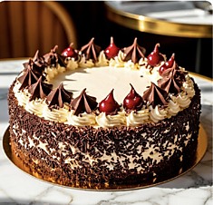 Черемуховый торт с вишней,1300грамм /Bird cherry cake with cherries,1300 g