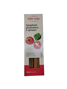 Спагетти Dalla Costa с томатом и шпинатом 500гр., Италия/Spaghetti Dalla Costa with tomato and spinach 500g, Italy